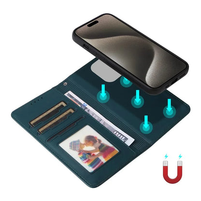 BETOPNICE 005 For iPhone 15 Pro Max Case Detachable Cell Phone Stand Leather Cover