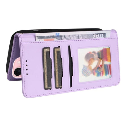 BETOPNICE 005 For iPhone 15 Case Detachable Cell Phone Leather Cover with Wrist Strap