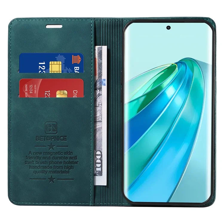 BETOPNICE 003 For Honor X9a 5G / X40 5G / Magic5 Lite 5G Cover RFID Blocking Wallet Leather Phone Case