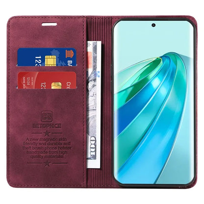 BETOPNICE 003 For Honor X9a 5G / X40 5G / Magic5 Lite 5G Cover RFID Blocking Wallet Leather Phone Case