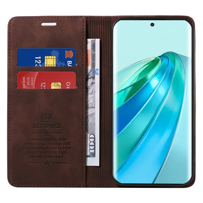 BETOPNICE 003 For Honor X9a 5G / X40 5G / Magic5 Lite 5G Cover RFID Blocking Wallet Leather Phone Case