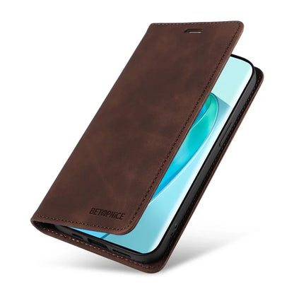 BETOPNICE 003 For Honor X9a 5G / X40 5G / Magic5 Lite 5G Cover RFID Blocking Wallet Leather Phone Case