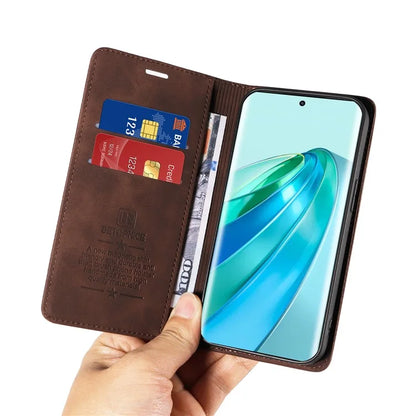 BETOPNICE 003 For Honor X9a 5G / X40 5G / Magic5 Lite 5G Cover RFID Blocking Wallet Leather Phone Case