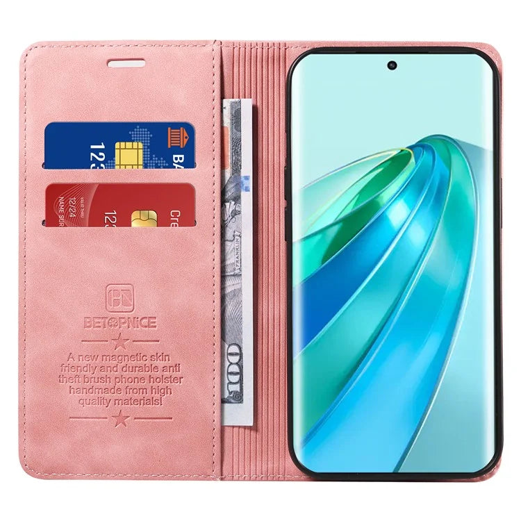 BETOPNICE 003 For Honor X9a 5G / X40 5G / Magic5 Lite 5G Cover RFID Blocking Wallet Leather Phone Case