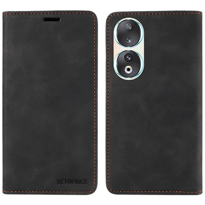 BETOPNICE 003 For Honor 90 Leather Case RFID Blocking Wallet Stand Phone Case