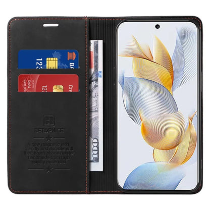 BETOPNICE 003 For Honor 90 Leather Case RFID Blocking Wallet Stand Phone Case
