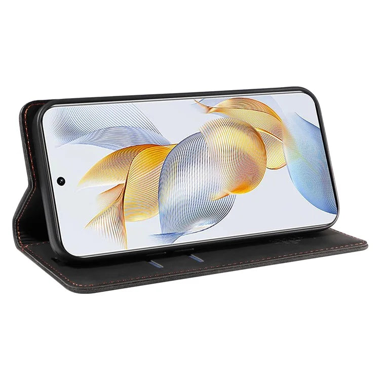 BETOPNICE 003 For Honor 90 Leather Case RFID Blocking Wallet Stand Phone Case