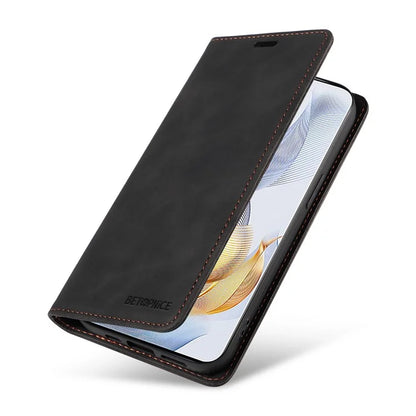 BETOPNICE 003 For Honor 90 Leather Case RFID Blocking Wallet Stand Phone Case