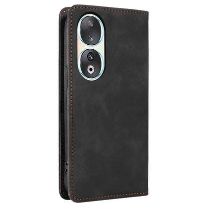 BETOPNICE 003 For Honor 90 Leather Case RFID Blocking Wallet Stand Phone Case