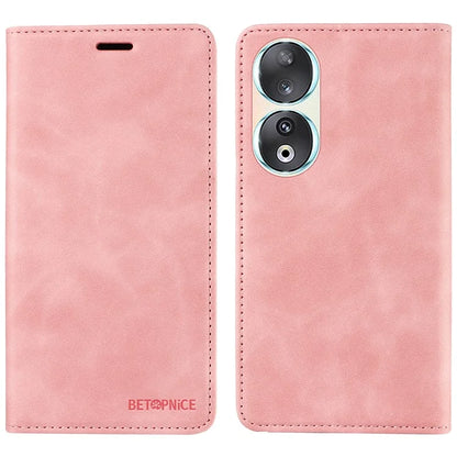 BETOPNICE 003 For Honor 90 Leather Case RFID Blocking Wallet Stand Phone Case