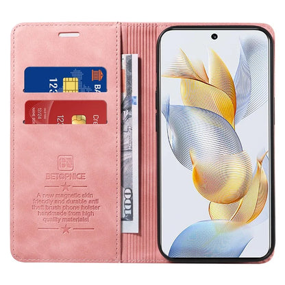 BETOPNICE 003 For Honor 90 Leather Case RFID Blocking Wallet Stand Phone Case