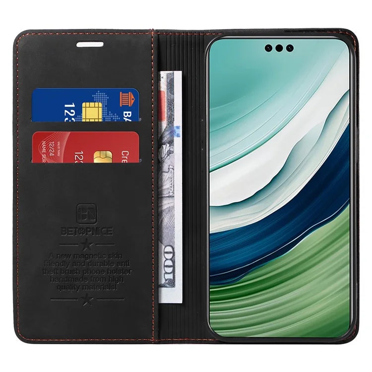 BETOPNICE 003 For Huawei Mate 60 Pro Case Magnetic Closing Leather Wallet Phone Cover