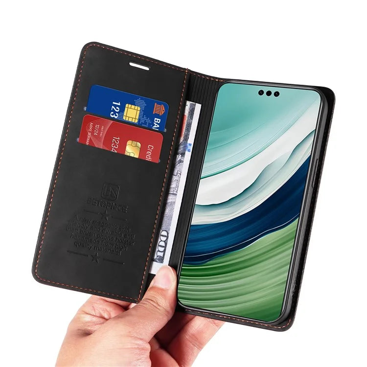 BETOPNICE 003 For Huawei Mate 60 Pro Case Magnetic Closing Leather Wallet Phone Cover