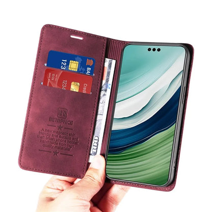 BETOPNICE 003 For Huawei Mate 60 Pro Case Magnetic Closing Leather Wallet Phone Cover