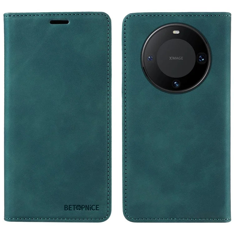 BETOPNICE 003 For Huawei Mate 60 Cover Leather Stand RFID Blocking Wallet Phone Case