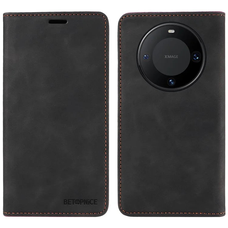 BETOPNICE 003 For Huawei Mate 60 Cover Leather Stand RFID Blocking Wallet Phone Case