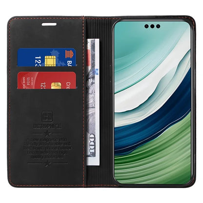BETOPNICE 003 For Huawei Mate 60 Cover Leather Stand RFID Blocking Wallet Phone Case