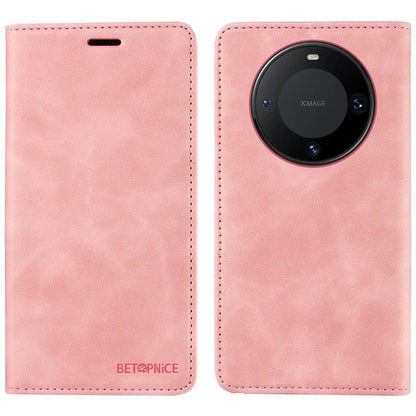 BETOPNICE 003 For Huawei Mate 60 Cover Leather Stand RFID Blocking Wallet Phone Case