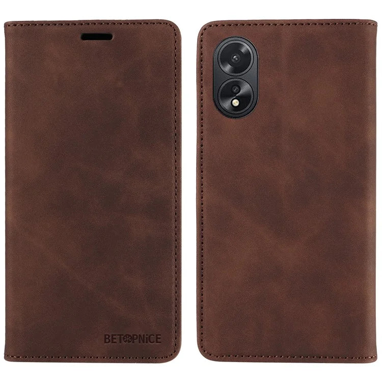 BETOPNICE 003 For Oppo A38 4G / A18 4G Case Leather Stand Wallet Anti-drop Phone Cover