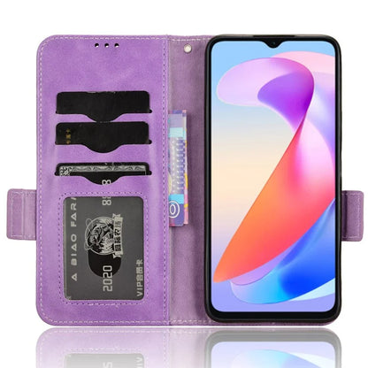 For Honor X6a 4G Case Imprinted Triangle Stand PU Leather Phone Cover