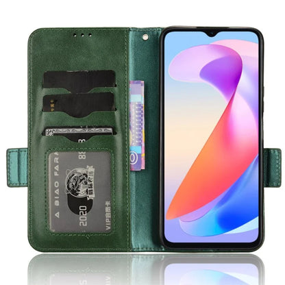 For Honor X6a 4G Case Imprinted Triangle Stand PU Leather Phone Cover