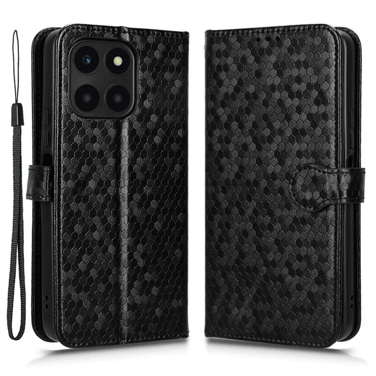 For Honor X6a 4G Case PU Leather Imprinted Wallet Cell Phone Cover