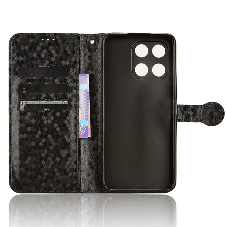 For Honor X6a 4G Case PU Leather Imprinted Wallet Cell Phone Cover