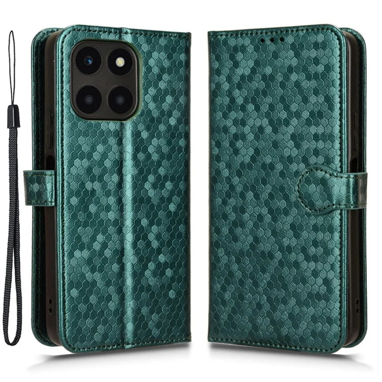 For Honor X6a 4G Case PU Leather Imprinted Wallet Cell Phone Cover