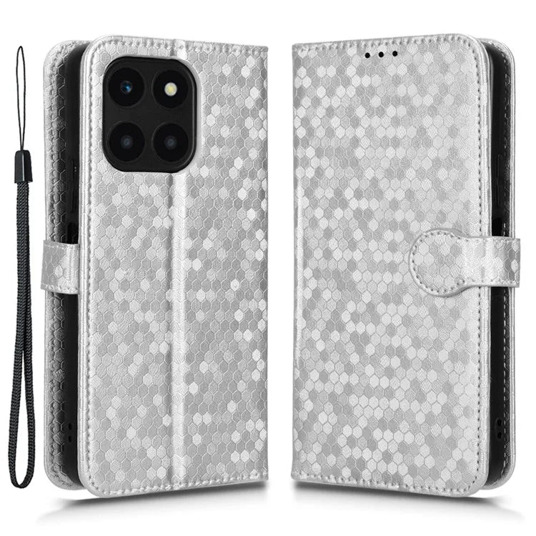 For Honor X6a 4G Case PU Leather Imprinted Wallet Cell Phone Cover