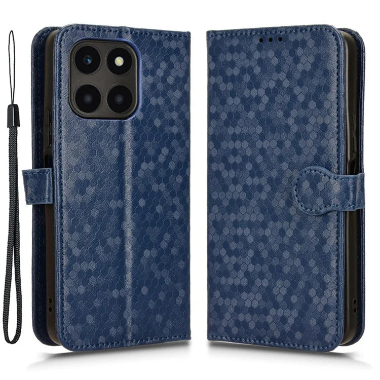 For Honor X6a 4G Case PU Leather Imprinted Wallet Cell Phone Cover