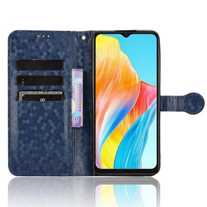 For Oppo A38 4G Case PU Leather Imprinted Foldable Stand Cell Phone Cover