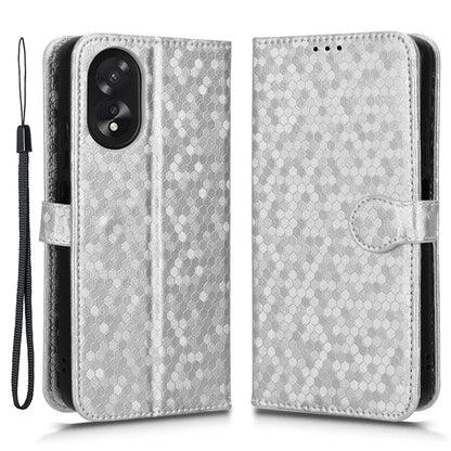 For Oppo A38 4G Case PU Leather Imprinted Foldable Stand Cell Phone Cover