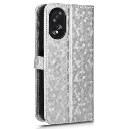 For Oppo A38 4G Case PU Leather Imprinted Foldable Stand Cell Phone Cover