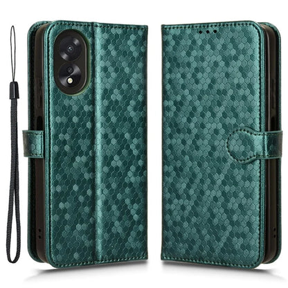For Oppo A38 4G Case PU Leather Imprinted Foldable Stand Cell Phone Cover