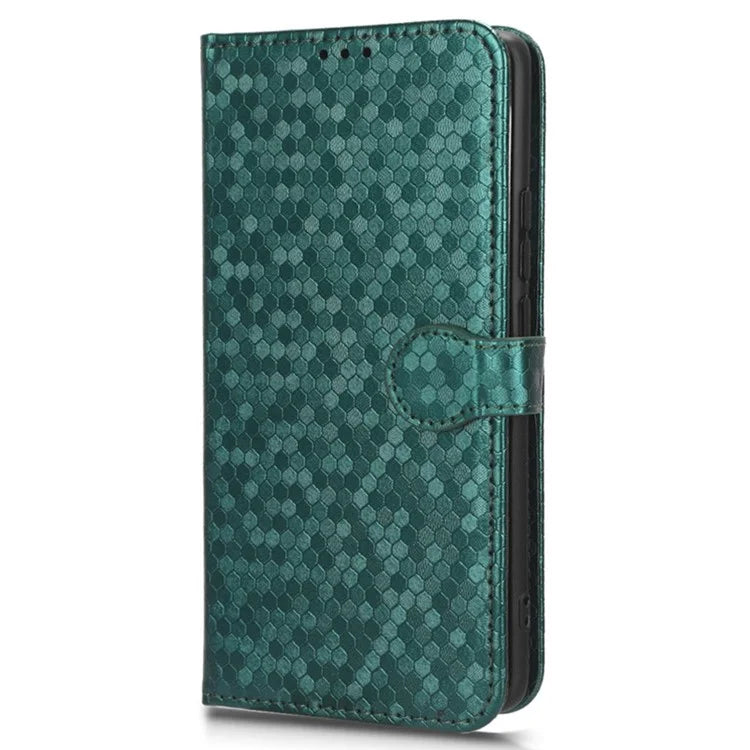 For Oppo A38 4G Case PU Leather Imprinted Foldable Stand Cell Phone Cover