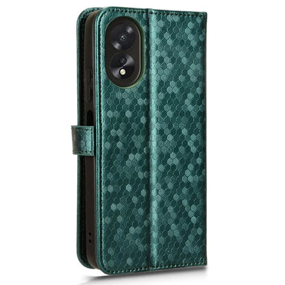 For Oppo A38 4G Case PU Leather Imprinted Foldable Stand Cell Phone Cover
