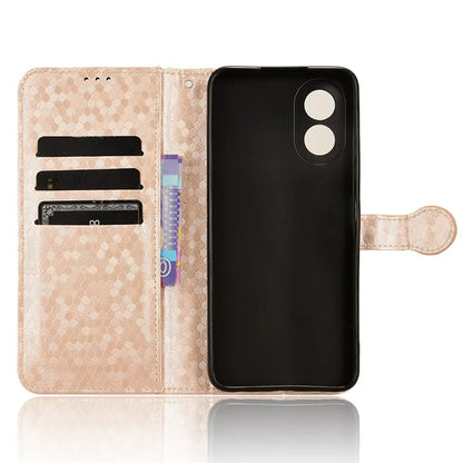 For Oppo A38 4G Case PU Leather Imprinted Foldable Stand Cell Phone Cover