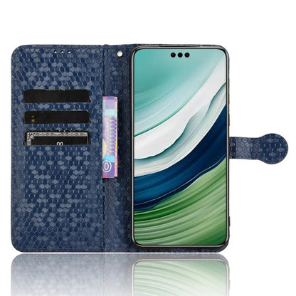 For Huawei Mate 60 Case PU Leather Stand Shell Imprinted Wallet Cell Phone Cover
