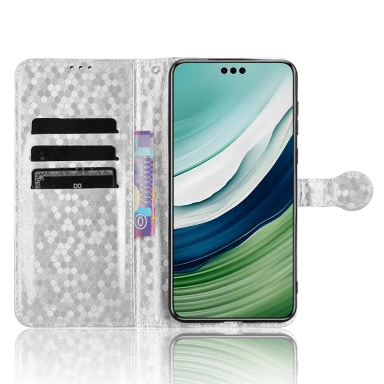 For Huawei Mate 60 Case PU Leather Stand Shell Imprinted Wallet Cell Phone Cover