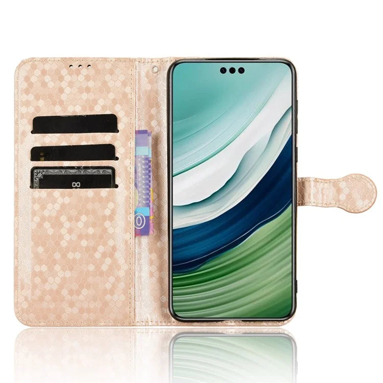 For Huawei Mate 60 Case PU Leather Stand Shell Imprinted Wallet Cell Phone Cover