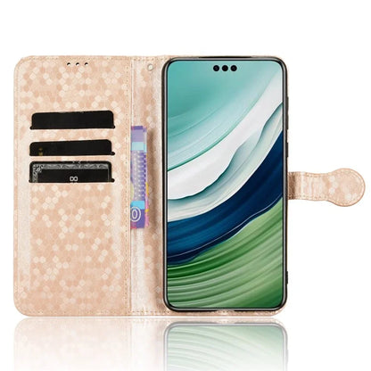 For Huawei Mate 60 Case PU Leather Stand Shell Imprinted Wallet Cell Phone Cover