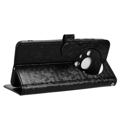 For Huawei Mate 60 Case PU Leather Stand Shell Imprinted Wallet Cell Phone Cover