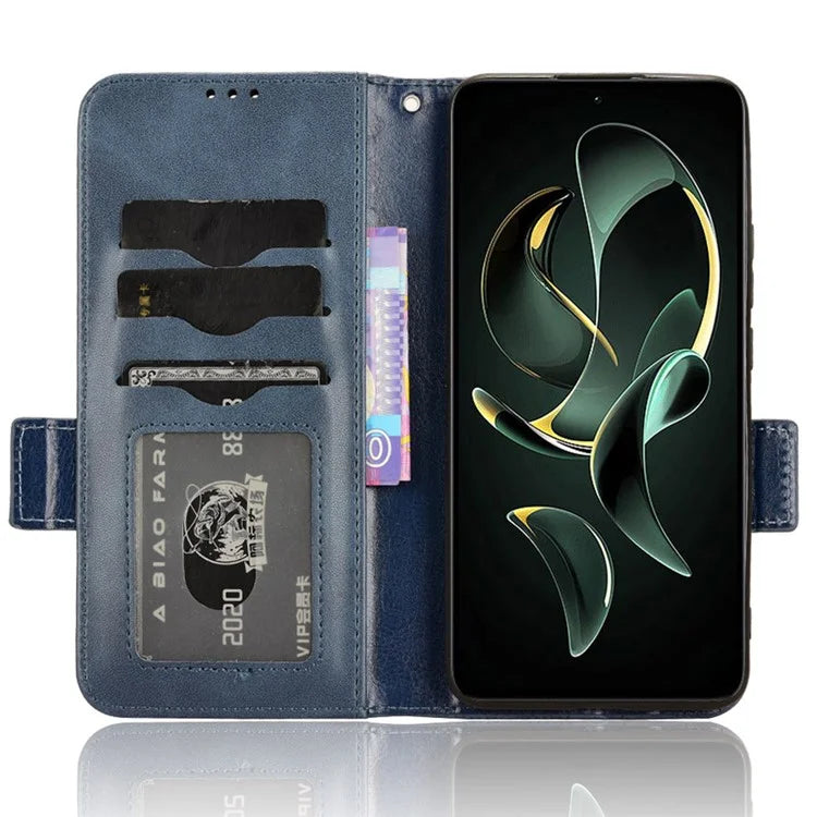 For Xiaomi Redmi K60 Ultra / 13T / 13T Pro Case Imprinted Triangle Anti-drop PU Leather Phone Cover