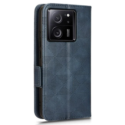 For Xiaomi Redmi K60 Ultra / 13T / 13T Pro Case Imprinted Triangle Anti-drop PU Leather Phone Cover