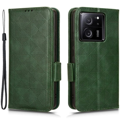 For Xiaomi Redmi K60 Ultra / 13T / 13T Pro Case Imprinted Triangle Anti-drop PU Leather Phone Cover