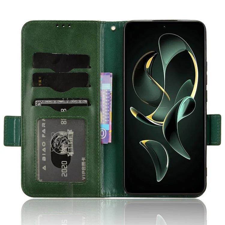 For Xiaomi Redmi K60 Ultra / 13T / 13T Pro Case Imprinted Triangle Anti-drop PU Leather Phone Cover