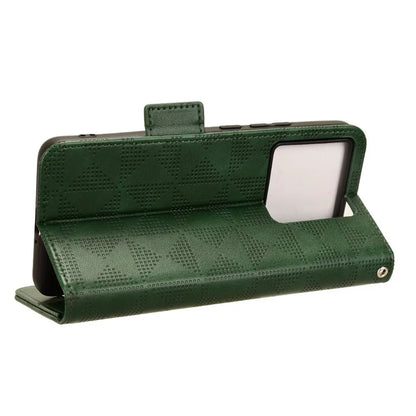 For Xiaomi Redmi K60 Ultra / 13T / 13T Pro Case Imprinted Triangle Anti-drop PU Leather Phone Cover