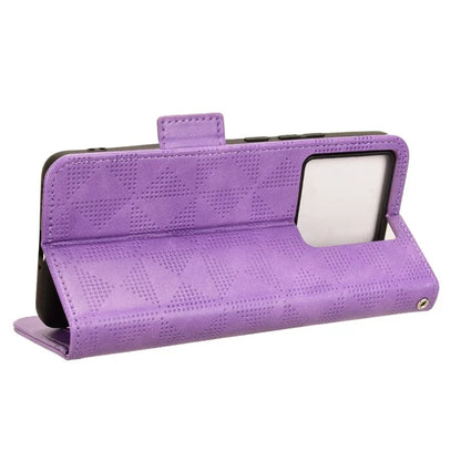 For Xiaomi Redmi K60 Ultra / 13T / 13T Pro Case Imprinted Triangle Anti-drop PU Leather Phone Cover
