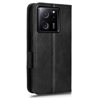 For Xiaomi Redmi K60 Ultra / 13T / 13T Pro Case Imprinted Triangle Anti-drop PU Leather Phone Cover