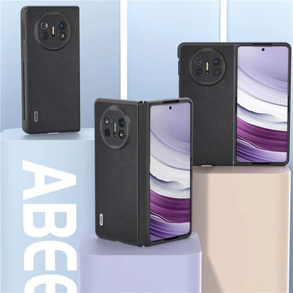 ABEEL For Huawei Mate X5 Case Genuine Cow Leather Coating Phone Cover